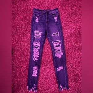 American Eagle size 6 blue jeans